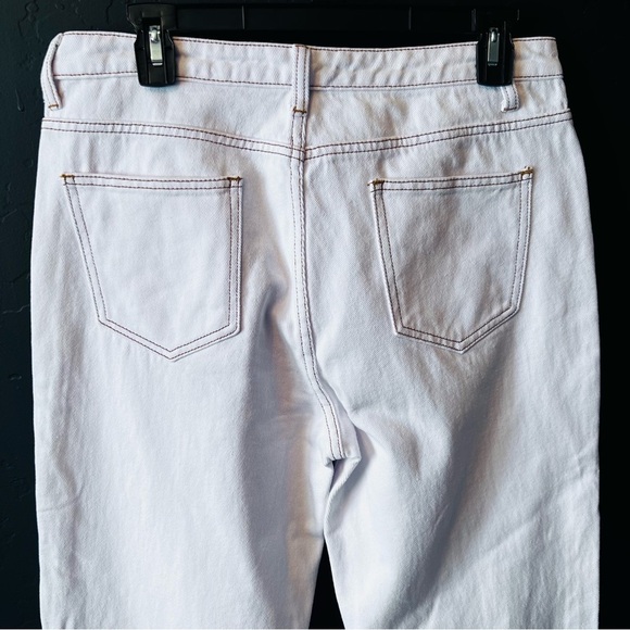 Lioness ALABAMA JEAN Color:White Size:L 100% cotton high waist 5 pockets design - Picture 10 of 12